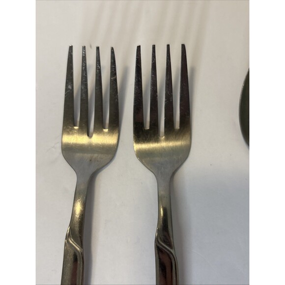 Cambridge PAIGE Stainless Glossy Silverware  Flatware Set Of 5 - Picture 4 of 16